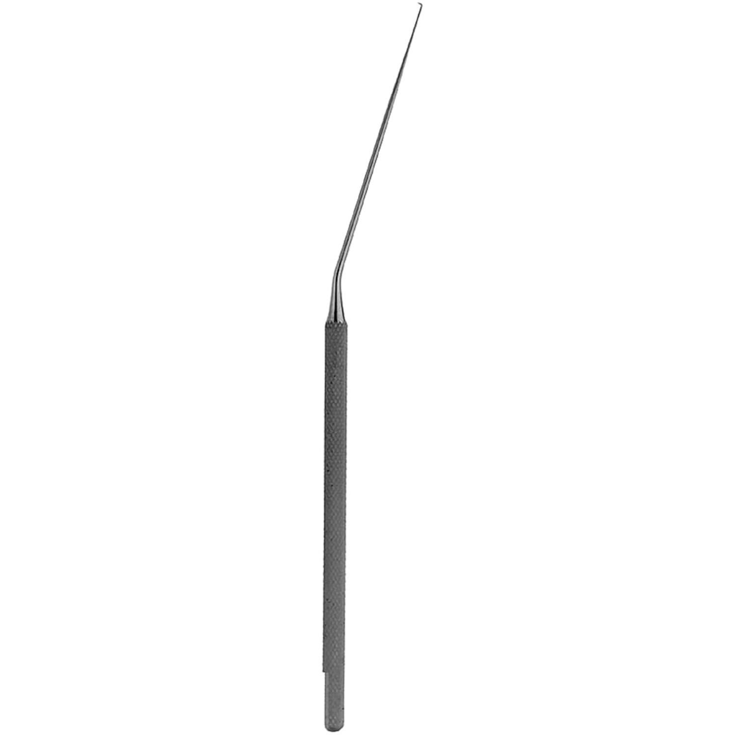 Schuknecht Stapes Hook, 1.0 Mm Tip Angled 90 Degrees Up, Angled Shaft, 6 1/4" (16.0 Cm)